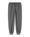 Gucci Printed Gg Neoprene Jogging Pant In Gray