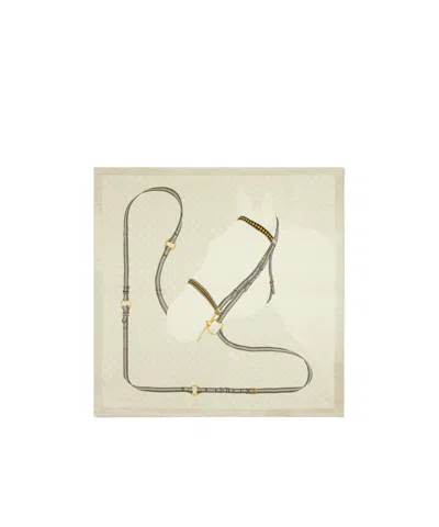 Gucci Printed Gg Silk Jacquard Carré In Green