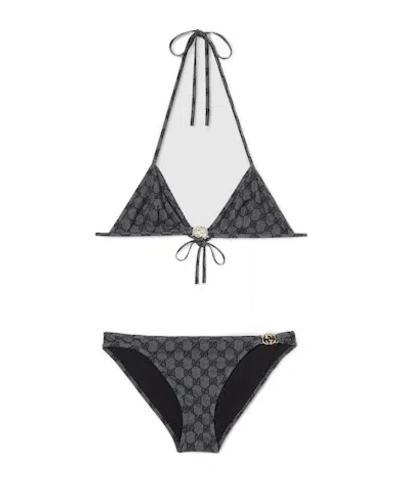 Gucci Printed Gg Stretch Jersey Bikini