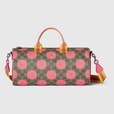 Gucci Kids' Printed Gg Top Handle Bag In Sand