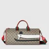 Gucci Printed Gg Top Handle Bag In Sand