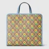 Gucci Printed Gg Tote Bag In Beige