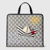 Gucci Printed Gg Tote Bag In Blue
