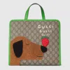 Gucci Printed Gg Tote Bag In Gray