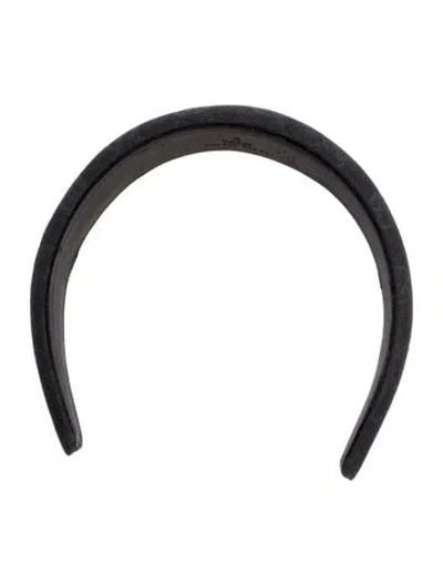 Pre-owned Gucci Printed Headband In Black
