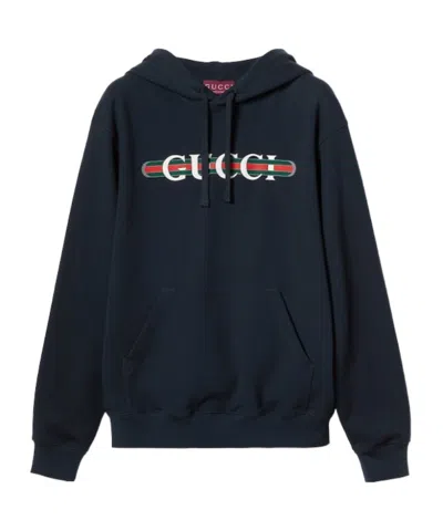 GUCCI GUCCI PRINTED JERSEY HOODED SWEATSHIRT