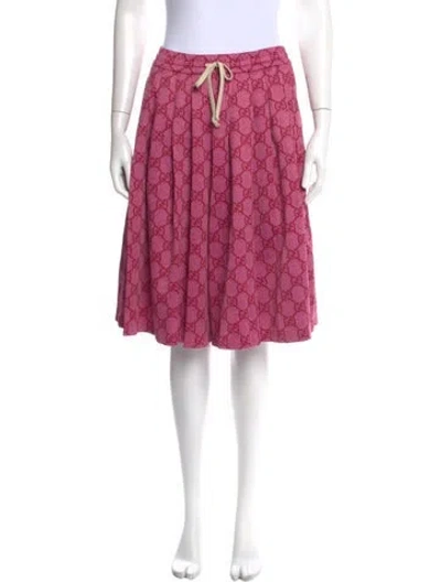 Pre-owned Gucci Printed Knee-length Shorts In Pink