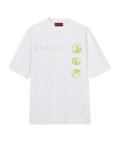 GUCCI GUCCI PRINTED JERSEY T-SHIRT