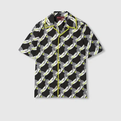 GUCCI GUCCI PRINTED LIGHT COTTON POPLIN SHIRT