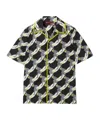 Gucci Printed Light Cotton Poplin Shirt In Black