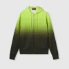 Gucci Printed Light Neoprene Zip Jacket In Green