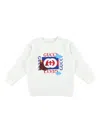 Gucci Printed-logo Cotton Sweatshirt In White