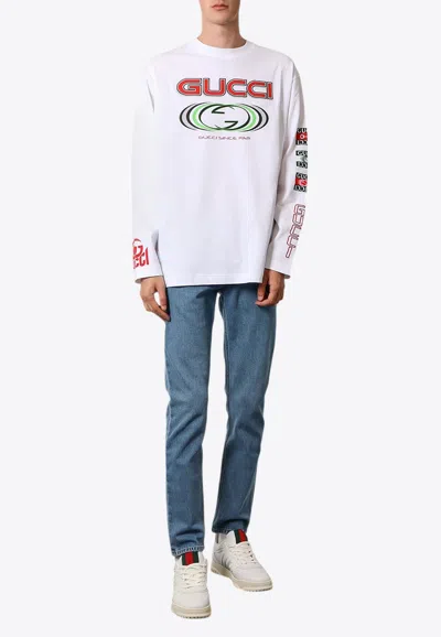 Gucci Printed Long-sleeved T-shirt