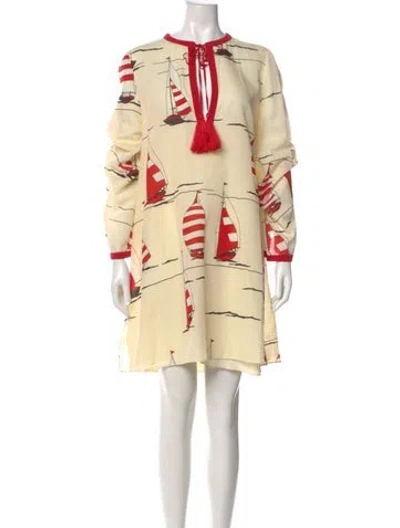 Pre-owned Gucci Printed Mini Dress