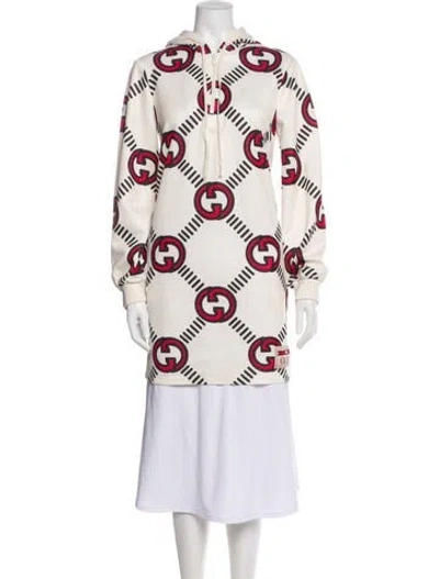 Pre-owned Gucci Printed Mini Dress In Neutral