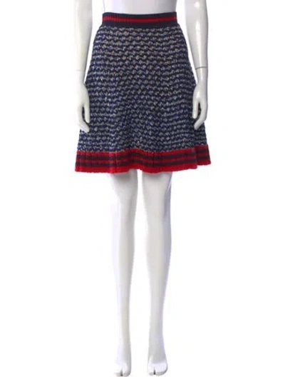 Pre-owned Gucci Printed Mini Skirt