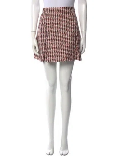 Pre-owned Gucci Printed Mini Skirt In Neutral
