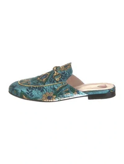 Pre-owned Gucci Printed Mules