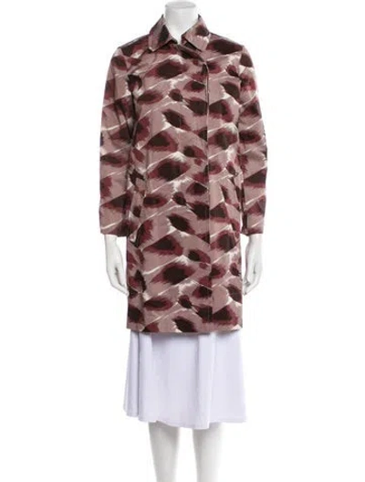 Pre-owned Gucci Printed Peacoat In Neutral