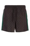 GUCCI PRINTED POLYESTER SWIMMING SHORTS