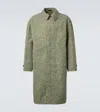 Gucci Mantel Aus Tweed In Green