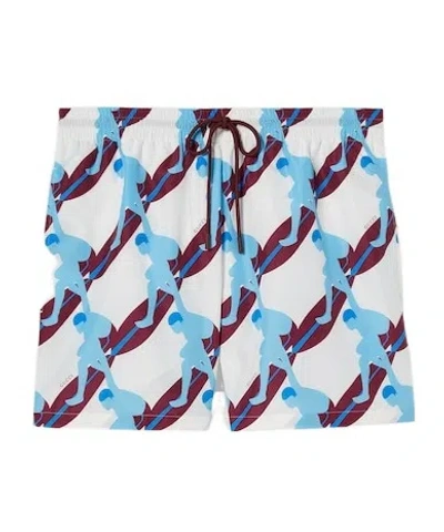 GUCCI GUCCI GRAPHIC PRINTED SWIM SHORTS