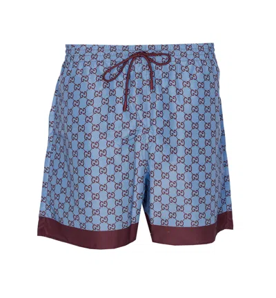 GUCCI PRINTED POPLIN TECH SWIM SHORTS