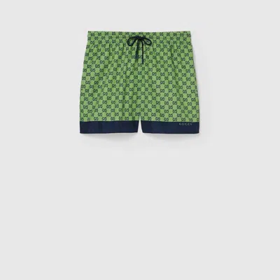 GUCCI GUCCI PRINTED POPLIN TECH SWIM SHORTS