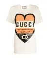 Gucci Printed Round Collar T-shirt In White
