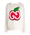 Gucci Printed Round-neck Sweater In White