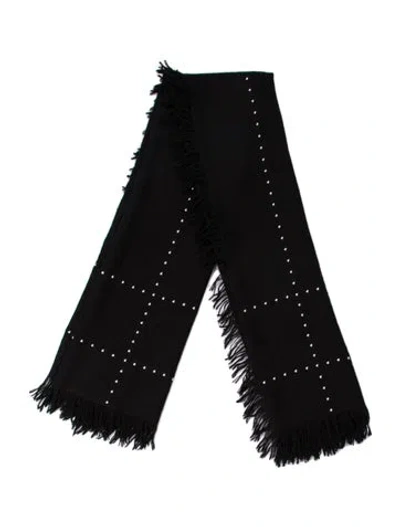 Pre-owned Gucci Printed Scarf In Black