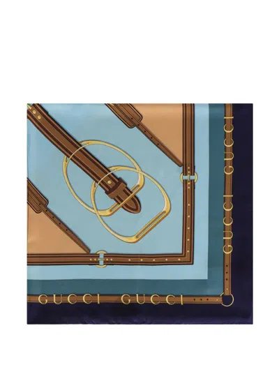 Gucci Printed Scarf In Multi