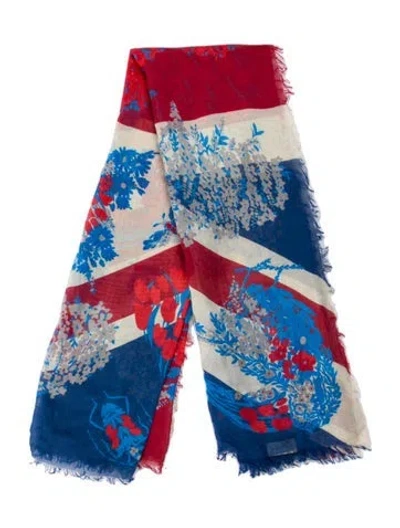 Pre-owned Gucci Printed Scarf In Multi