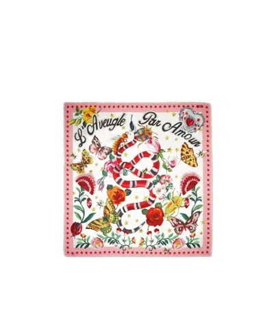Gucci Printed Scarf In Orange