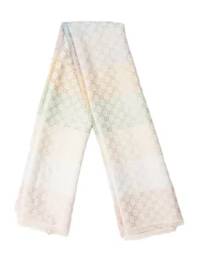 Pre-owned Gucci Printed Scarf W/ Tags In Multi