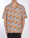 Gucci Printed Buttoned Shirt In Gray