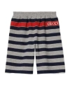 Gucci Printed Shorts In Gray
