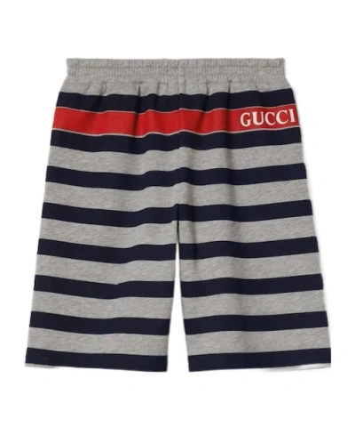 Gucci Printed Shorts In Gray