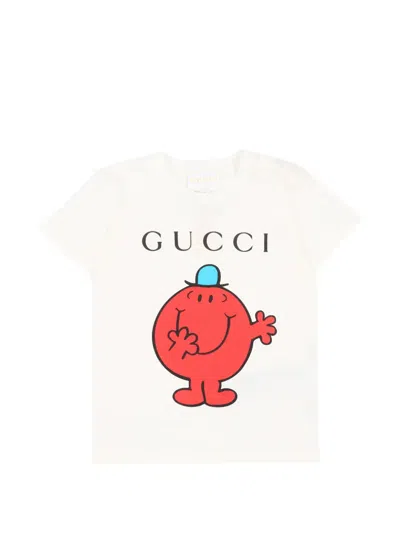 Gucci Babies' Printed Short-sleeve T-shirt In White