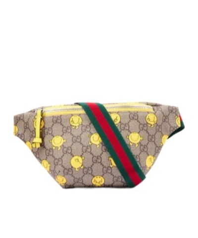 Gucci Printed Shoulder Bag In Orange