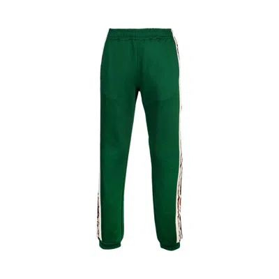 Pre-owned Gucci Printed Side Stripe Track Pant 'green' | Men's Size S