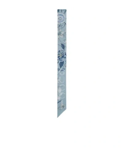 Gucci Printed Silk Bow Tie In Blue