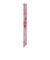 Gucci Printed Silk Bow Tie In Pink