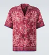 Gucci Printed Silk Bowling Shirt In Red