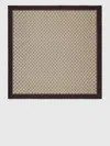 Gucci Hand-stitched Silk Square Contrast Border In Neutral