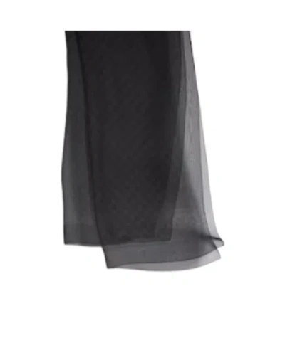 Gucci Printed Silk Chiffon Stole In Black