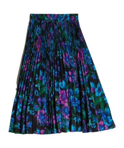 Gucci Printed Silk Crêpe De Chine Midi Skirt In Multi
