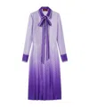 Gucci Printed Silk Dress In Purple