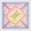 Gucci Gg Horsebit Silk Jacquard Scarf In Blue