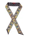 Gucci Printed Silk Neck Bow In Multi